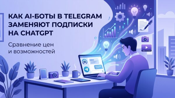 Как AI-боты в Telegram заменяют подписки на ChatGPT — сравнение цен и возможностей