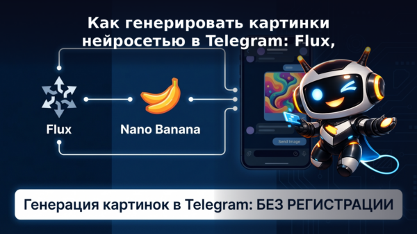Как генерировать картинки нейросетью в Telegram: Flux, Nana Banana Pro, Seedance без регистрации